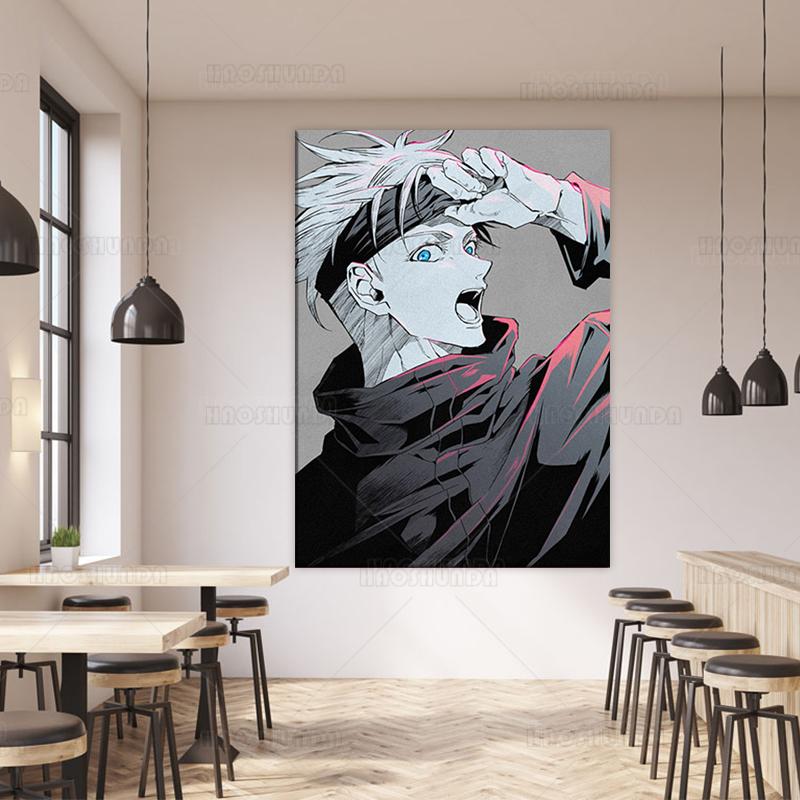 Anime Jujutsu Kaisen Fabric Cloth Posters Canvas Poster Wall Art Painting Study Home Living Room Decoration Pictures