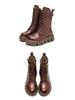 2023 Winter Women's High-Top Martin Boots: Thick Sole, Warm, Casual, Versatile, Lace-Up Cotton Boots.