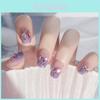 Wholesale Sparkly Rhinestone Jelly Wearable Nail Art Stickers A31 Short Style Sweet Shiny Fresh Ins Style Pure Desire Makeup