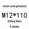 Extra Long Expansion Screws Set - Pull-Out Bolts M6/M8/M10/M12/M14/M16 in Various Sizes (200x250x300x400)