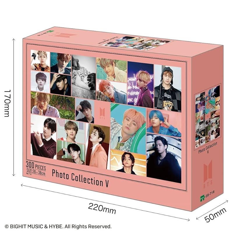 epoch company 300 pieces jigsaw puzzle BTS Photo Collection V (26×38cm) 28-716 With glue With spatula EPOCH