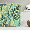 Bathroom Decoration Shower Curtain Tropical Green Plant Leaf Palm Cactus 3D Printing Waterproof Fabric Shower Curtains With Hook