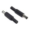 5 Pair DC 12V Male Female Socket Panel Mount Barrels Jack Plug Power Connector Female Jack Screw Nut Panel Mount Connector