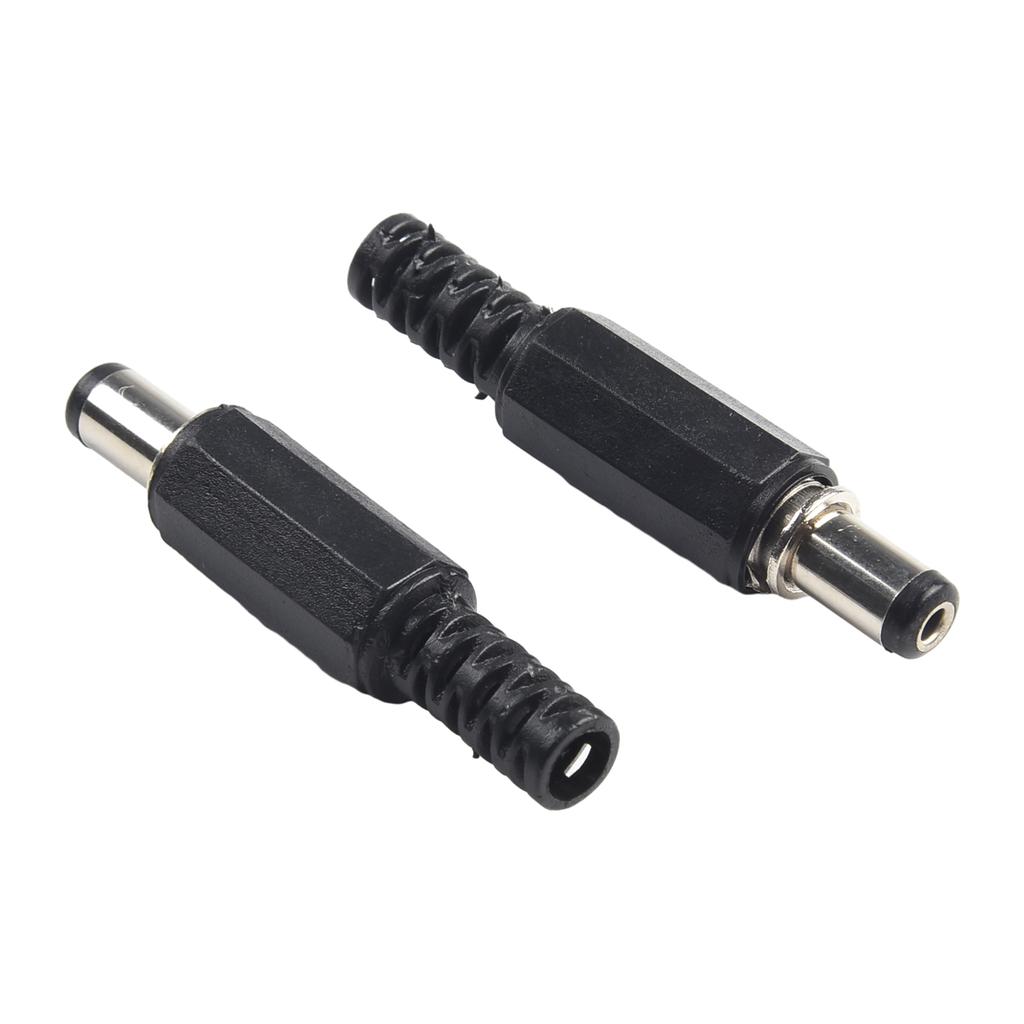 5 Pair DC 12V Male Female Socket Panel Mount Barrels Jack Plug Power Connector Female Jack Screw Nut Panel Mount Connector
