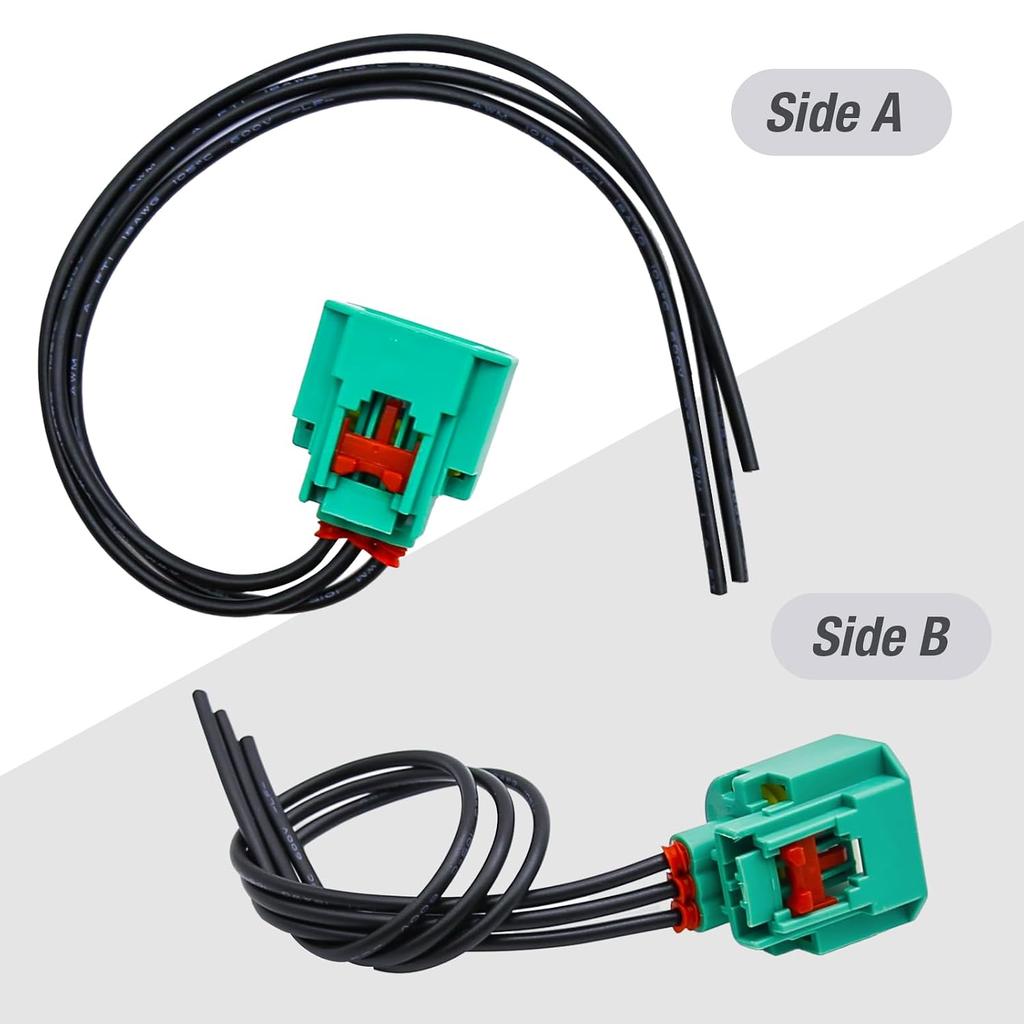 2pcs Headlight Connector Wiring Harness 68064997AA, Replacement for Dodge RAM 1500 2500 3500 2009-2010 Replacement for Jeep Liberty 2008-2012 for