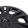 4PCS Hubcap Wheel Cover Replacement R16 Hub Caps Snap On 16 Inch Universal Wheel Rim Cover for Cars Trucks SUVs Black