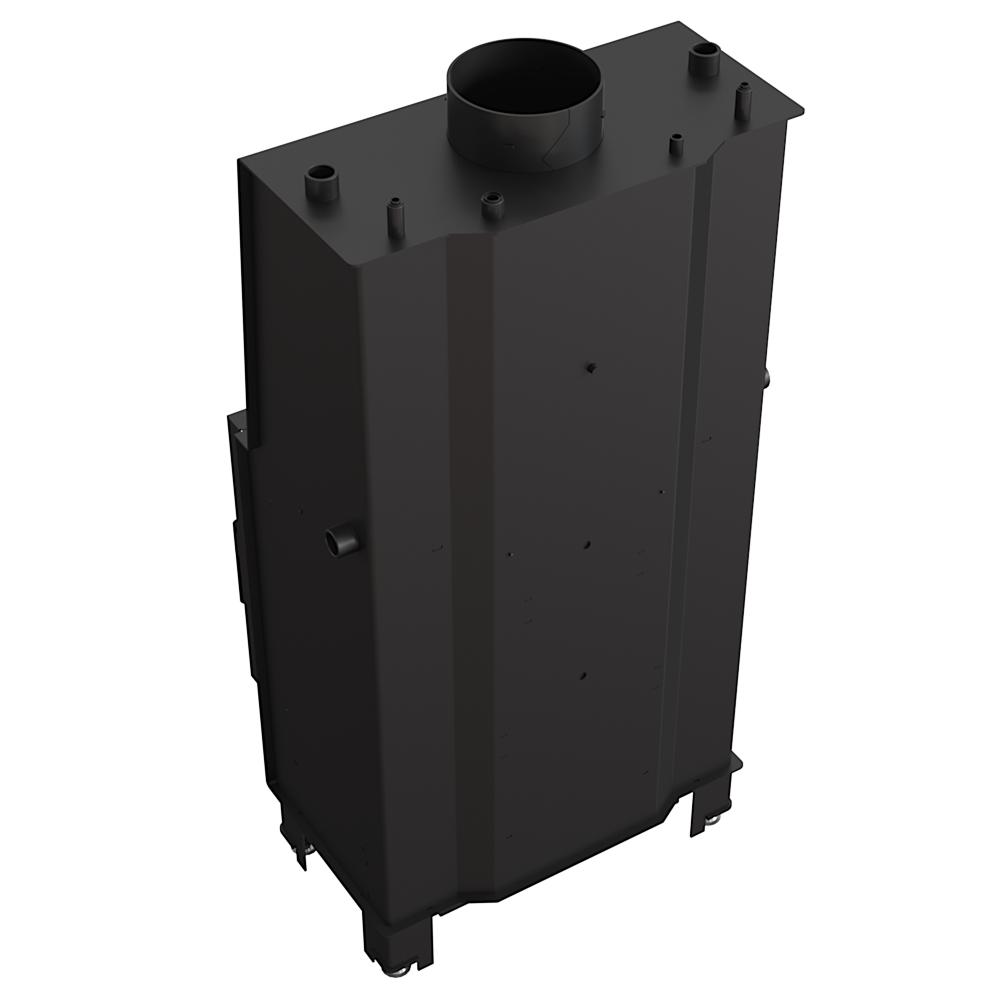 Water heating fireplace KRATKI LUCY 16 kW Ø 200 black thermotec lining