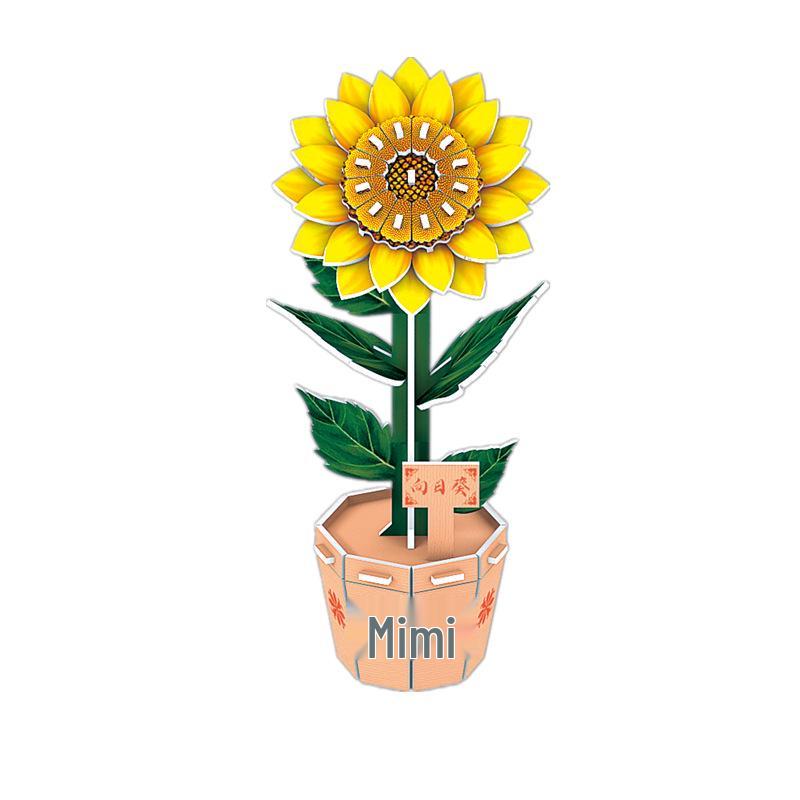Creative 3D Bouquet Puzzle: DIY Handmade Stereo Ornament, Perfect for Holidays and Birthdays