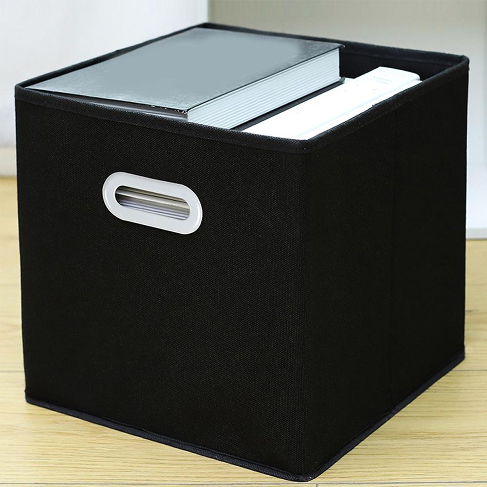 Fabric Cloth Storage Box for Book Clothes Toys Sundries Storage Foldable Closet Drawer Storage Organizer Bins Basket