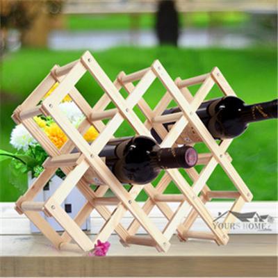 Wooden Red Wine Rack 3/6/10 Bottle Mount Kitchen Holders Exhibition Organizer Barware