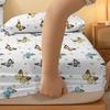 1 Sábana Bajera Ajustada Mate con Estampado de Mariposas Moderno Simple, Cubrecama Estampado para Dormitorio, Ropa de Cama (Excluyendo fundas de almohada)