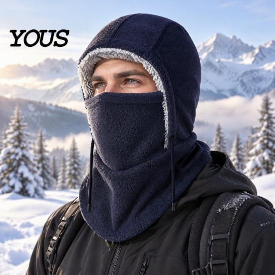 Full Coverage Face Mask for Cold Weather Winter Balaclava Hat, Windproof Ski Fleece Lined Neck Warmer Cycling Cover, Cozy Men Women, Outdoor