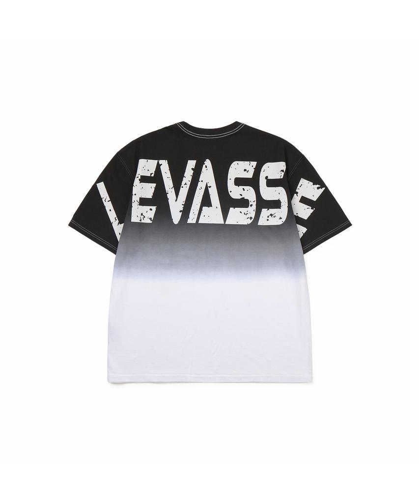 Leubase Old School Overfit Tee – Gradient Black