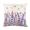 Polyester Material Cushion Cover Lavender Style Pattern Home Decor Pillowcase  Home Decor