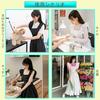 Gliitatu Stylish Women's Apron, Cute, Water-Repellent, Covers Your Bottom, Cafe Dress (Black)
