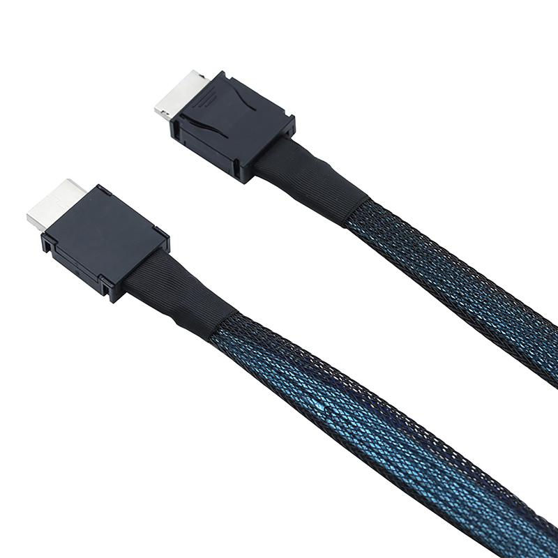 Pcie Oculink Sff 8611 4I To Mini Sas Sff-8611 4I Server Super Speed Cable Data Extension Cable Male To Male Data Transfer Line
