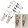 2PCS Cabinet Box Hasp Lock Spring Loaded Latch Catch Toggle Hasp  Storage Box Lock Hasp Stainless Steel Hook Lock Hardware
