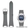 Horlogebanden en accessoires voor Patek Philippe Nautilus 5711 5712 5726 5980 vloeibare siliconen horlogeband 25mm-12mm Armband