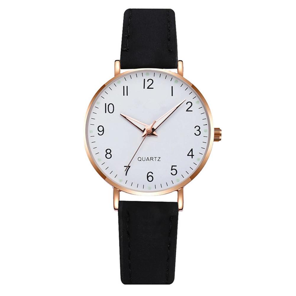 Fashion Watch For Women Leather Quartz Watches Ladies Luxury Back Light Wristwatch Clock Luminous Retro Quartz Wristwatches
