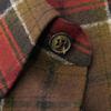 Used Eddie Evans Check Shirt 9921 326821 Y788B 7832 M Brown Khaki Tight 13AW Eddie Smarin Wool Red Men's from Japan