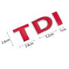 cycr3 Car Styling Red Solid TDI Logo Badge Emblem Decal Car Sticker for VW Golf JETTA PASSAT MK4 MK5 MK6 skoda Seat Car Accessories