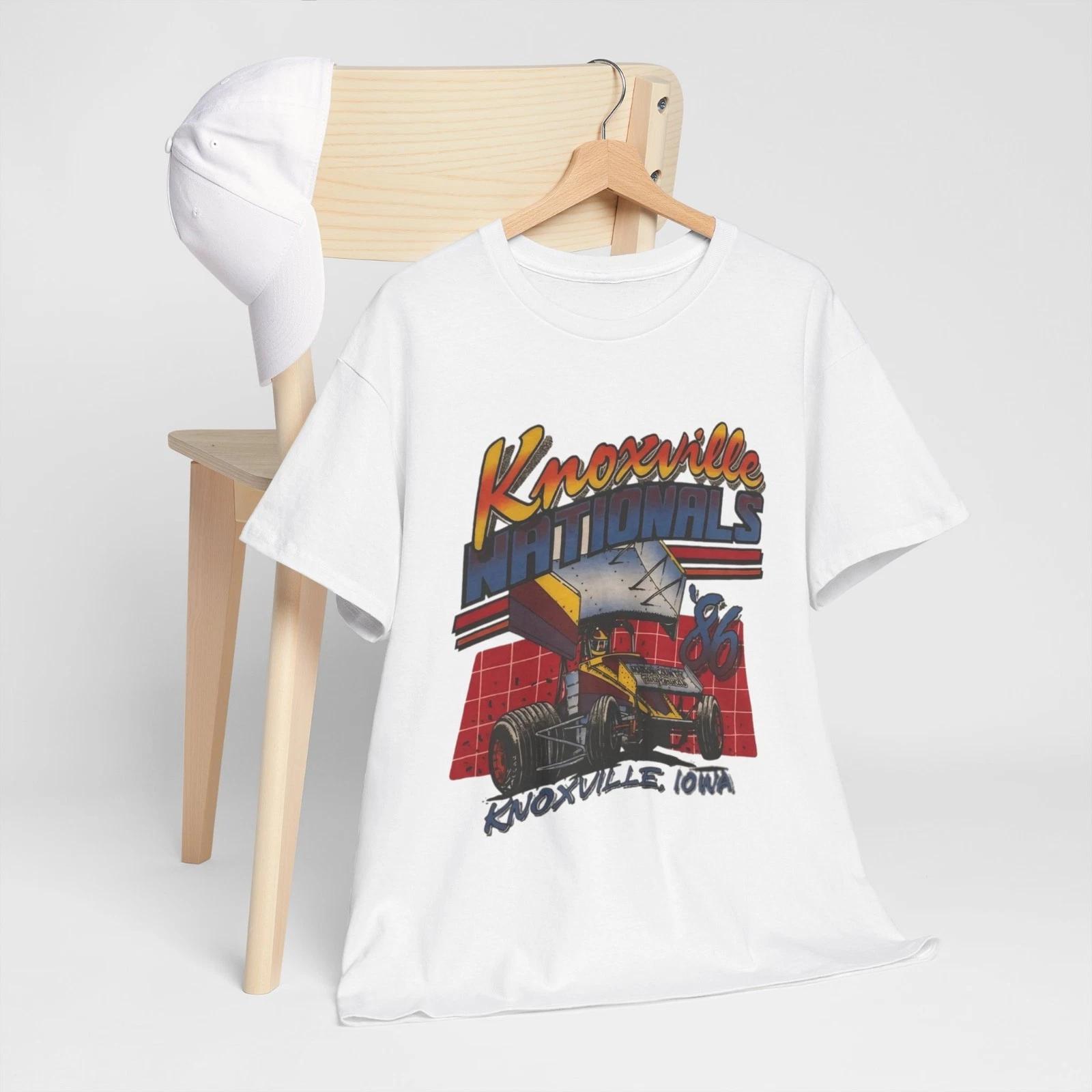 Графическая футболка Knoxville Nationals Racing Винтажный стиль Футболка из Айовы - T248 M
