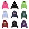Premium Heavyweight Hooded Sweatshirt With Rhinestone Letter Print Unisex Streetwear Pullover Fall