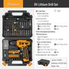 8V Multifunctional Rechargeable Electric Hand Drill Set for Home Improvement
