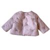 Girls' Winter Embroidered Cotton Jacket AWB117 - New Chinese Style, Thickened for Warmth