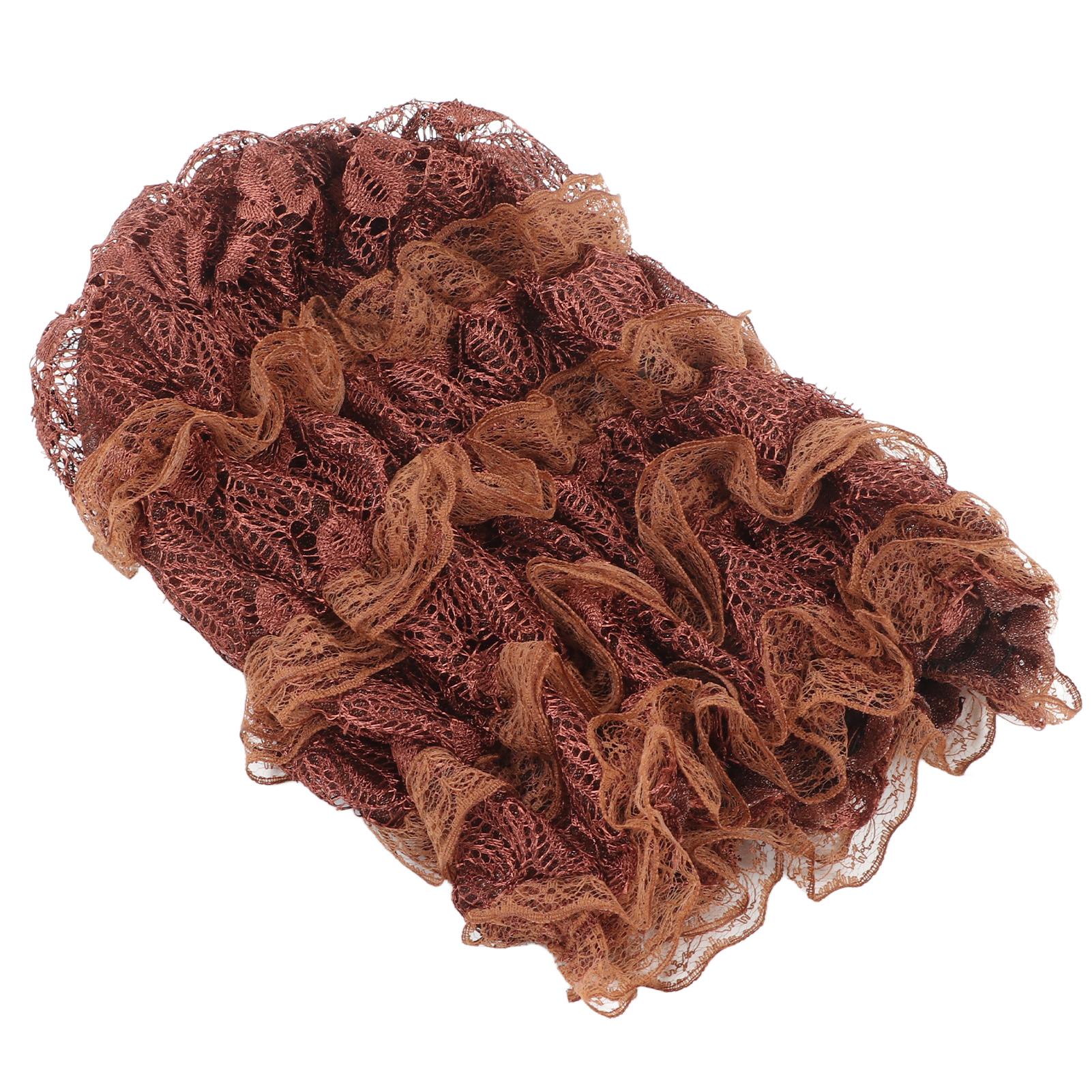 

Мусульманская тюрбанная шапка эластичная сетка удобная дышащая красивая плиссированная ретро классика мусульманская коричневый