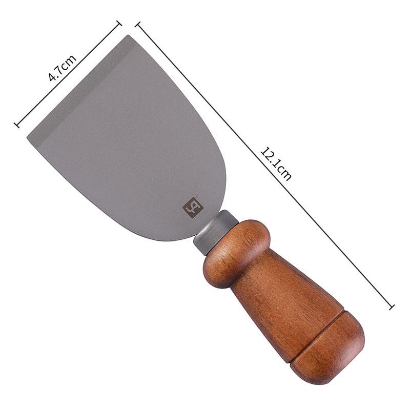 High-Quality Stainless Steel & Acacia Wood Cheese Knife and Fork Set