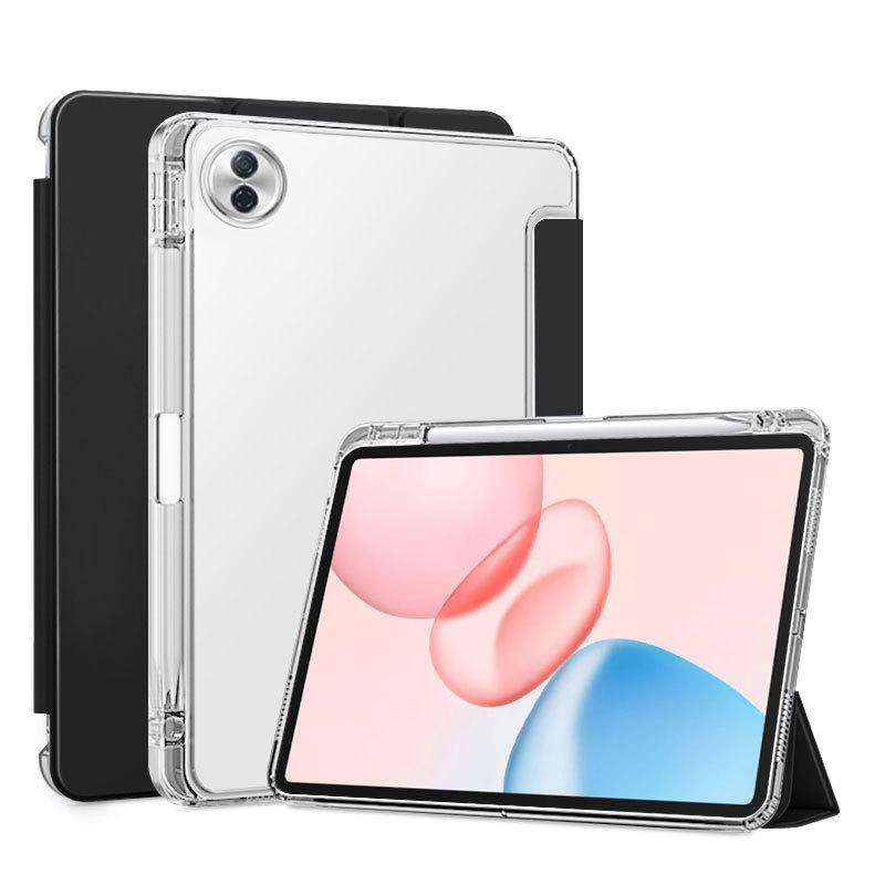 For Huawei Honor Pad 10 Case HEY3-W00 HEY3-W10 12.1inch with Pen Holder Trifold PU Leaher TPU Back Stand Tablet Funda
