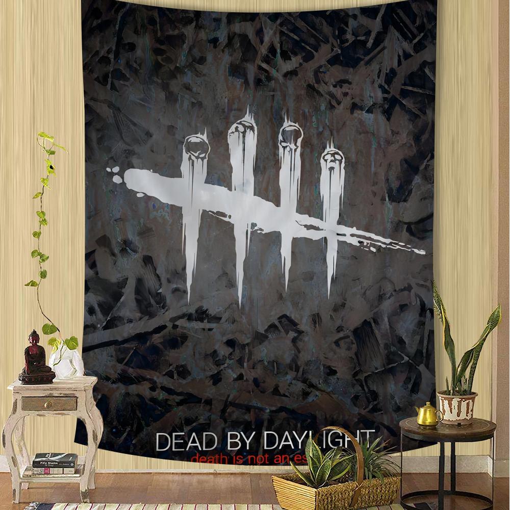Game DDaylight by DDead Anime Tapestry Hanging Tarot Hippie Wall Rugs Dorm Sheets Tapestries Bohemian Mandala INS Home Decor