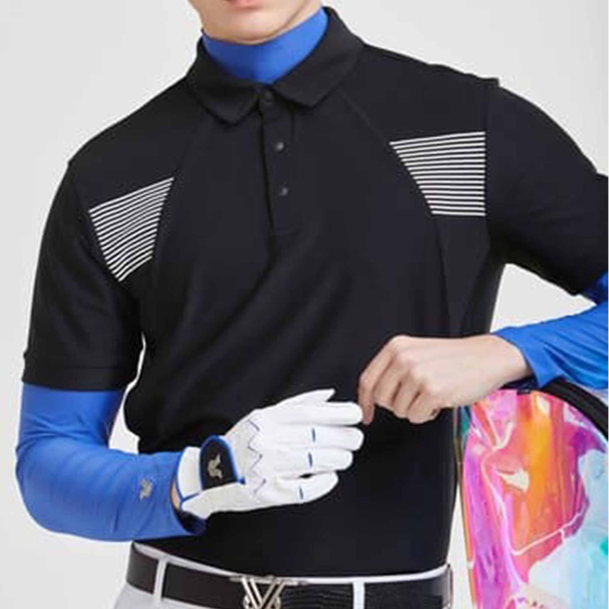 Nevermind All Stainless Steel Basic Polo Shirt_Nm04Sts875Bk One Color/2Xl