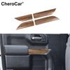 4X Car Door Armrest Side Panel Decor Trim Cover For Chevrolet Silverado -22