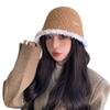 Korean Version of Autumn and Winter New Hat for Women with High End Metal Plush Fisherman Hat for Winter Thermal Basin Hat Bucket Hat Thick