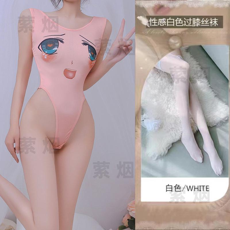 New sexy underwear sexy onesie perspective uniform tight suit two-dimensional qqny animation free