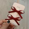 Korean Sweet Ballet Ribbon Bowknot Hair Clips Headwear Hair Accessories Bow Hairpin Fashion Mini Grab Clips Bang Clip Girls