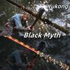70in Sun Wukong Inspired Golden Staff PU Black Myth Weapon Cudgel Real Full Size Japanese Katana Samurai Sword Cosplay Accessory