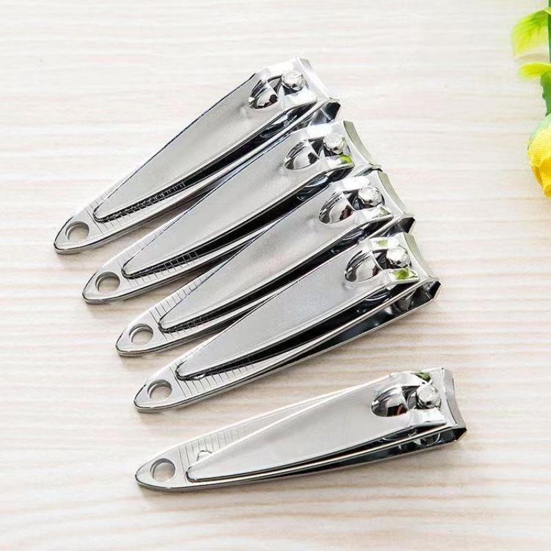 Durable Stainless Steel Flat & Angled Edge Nail Clipper Set for Manicure