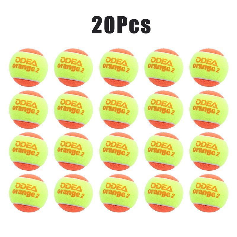 Kids Tennis Ball Orange ODEA Professional 50% Low Compression ITF Approved Mini 5/10/20Pcs for Children Beginner Tennis Training