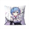 ReZero Rem Pillow Case For Car Sofa Decorative Home Doublesided Print Plush Square Throw Pillow Cushion Cover