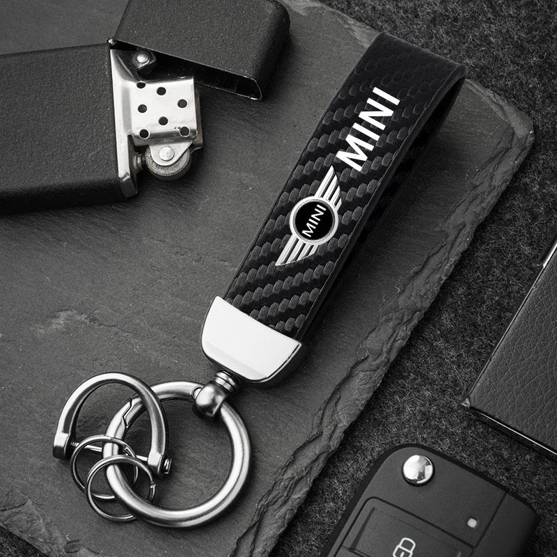 Portachiavi per Auto in Pelle di Vitello Lega di Zinco Accessori Portachiavi Auto Per MINI Cooper R56 F56 R50 JCW Cabrio Aceman Countryman Clubman WORKS  rdxzk11