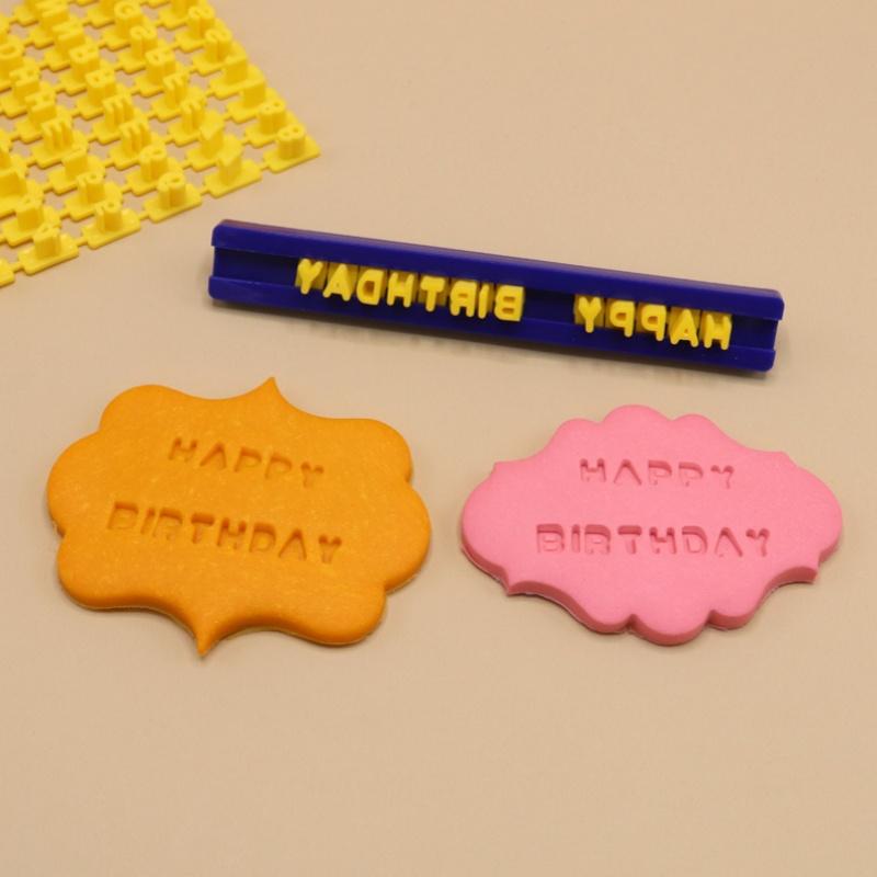 Keksform DIY Buchstabe Zahl Alphabet Presse Stempel Druck Prägeform Keks Ausstecher Kuchen Backwerkzeug Zubehör DIY Werkzeug