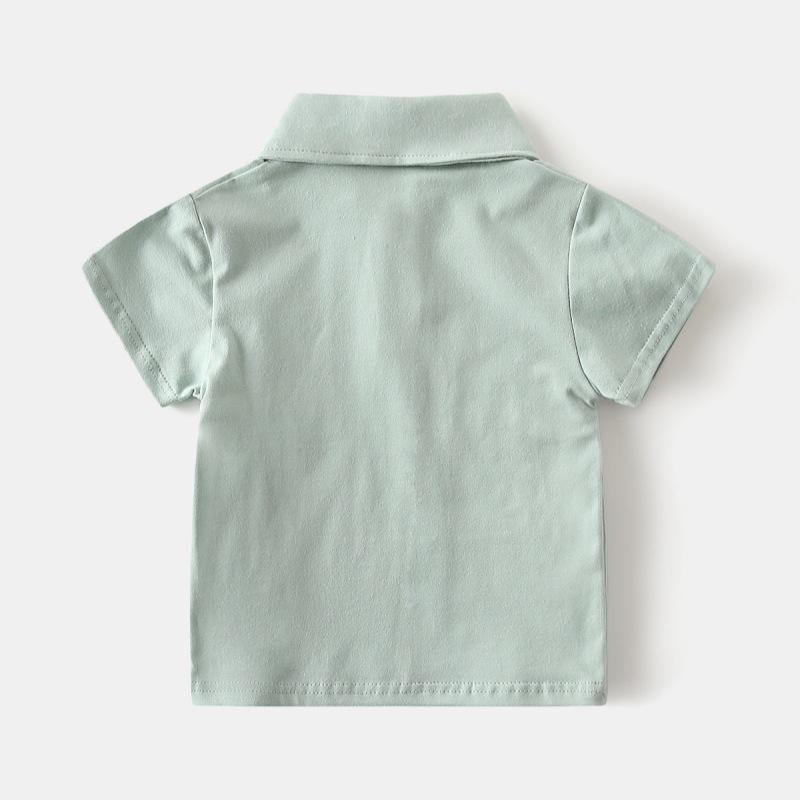 Boys' Short Sleeved T-shirt Summer Clothes Children's Polo Shirt Baby Korean Versatile Top