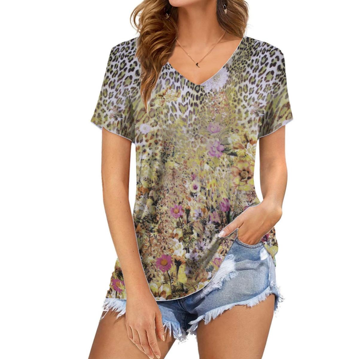 

Сексуальная креативная женская футболка с 3D принтом цветов, персонализированные элегантные летние повседневные футболки с короткими рукавами, женские топы, одежда XS