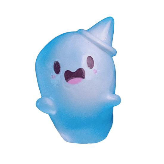 Glow in The Dark Mini Ghost Figures with Box Luminous Small Resin Ghost Figurine Miniature Ghost Garden Decor for Halloween Party Favors