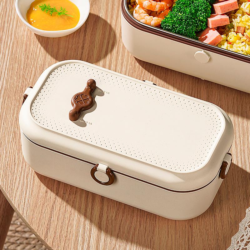 Isolerad elektrisk uppvärmd matlåda för en person