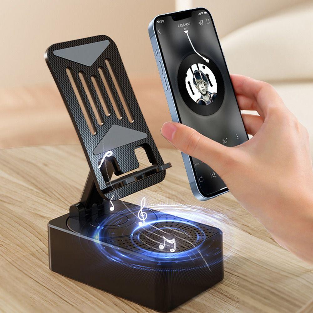 Foldable Smart Rotating Phone Stand Adjustable Lazy Stand Dual Speaker Rack Gifts Phone Stand