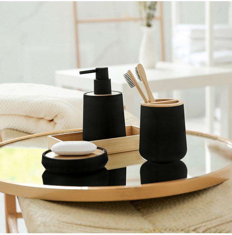 Nordic Minimalist Hand Sanitizer Bottle Mouthwash Tray Ornaments Bathroom Toothbrush Holder Bathroom Home Decoration